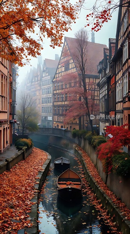 秋日古巷水乡情