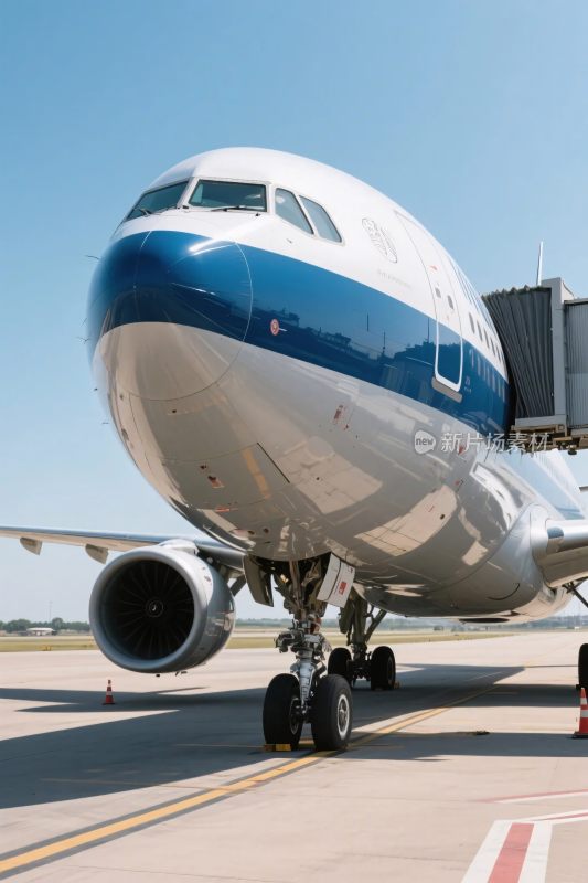 飞机停靠登机桥