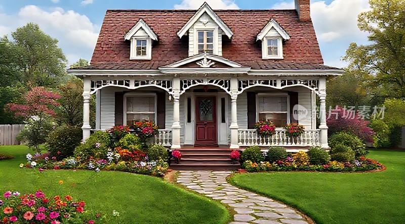 美丽花园小屋温馨家园