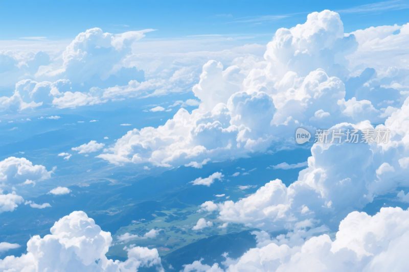 蓝天白云风景图