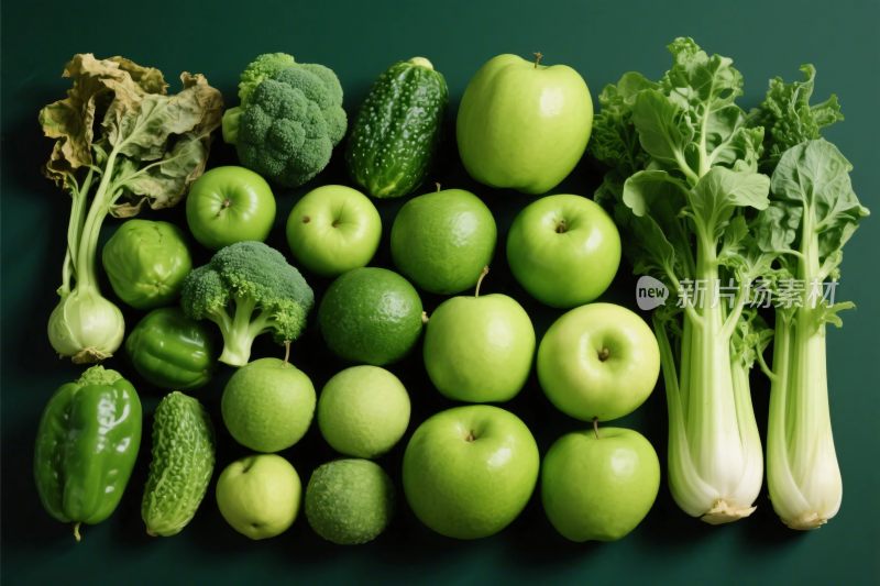 绿色果蔬陈列图