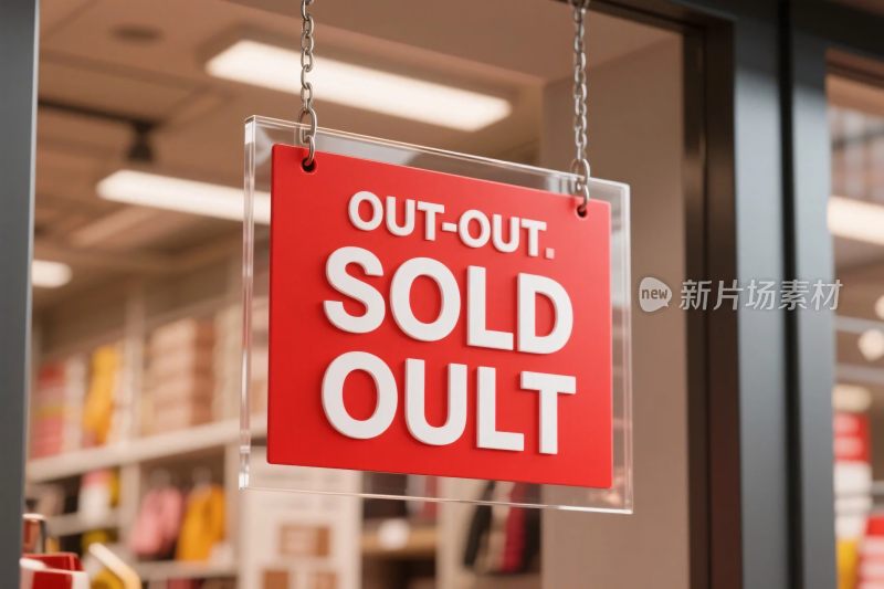 商店售罄标牌