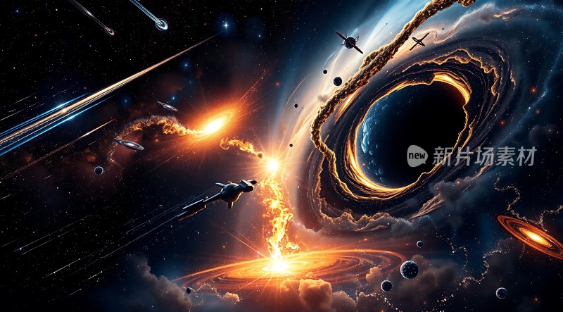 宇宙奇观黑洞、彗星与星际飞船