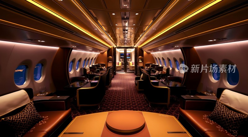 豪华飞机头等舱舒适与奢华并存