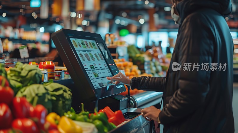 智能自助结账便捷购物新体验