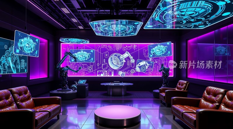 科技感未来主义会议室