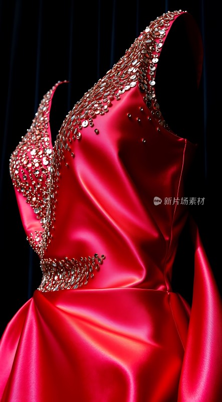 红色礼服闪耀夺目