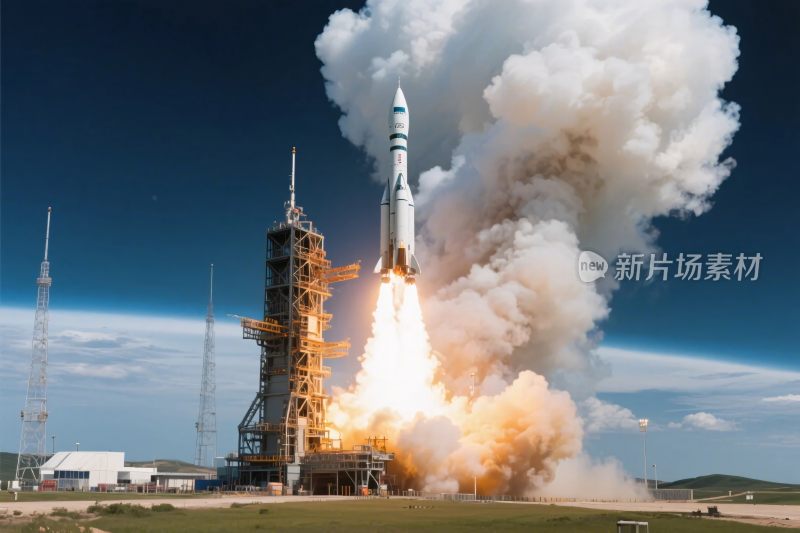 火箭发射升空场景