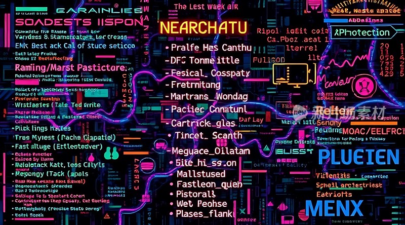 霓虹灯下的数字世界