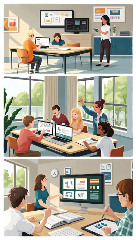 团队协作头脑风暴会议