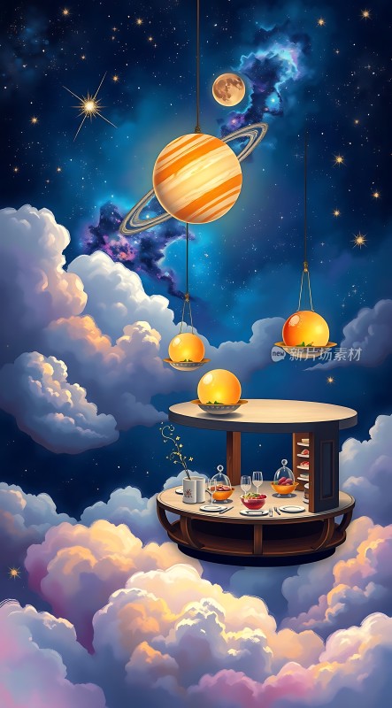 云上餐厅星空下的梦幻美食体验