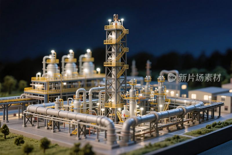 工业设施模型示意图