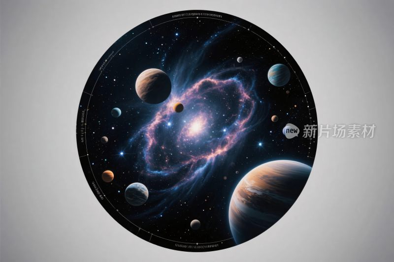 宇宙天体插画