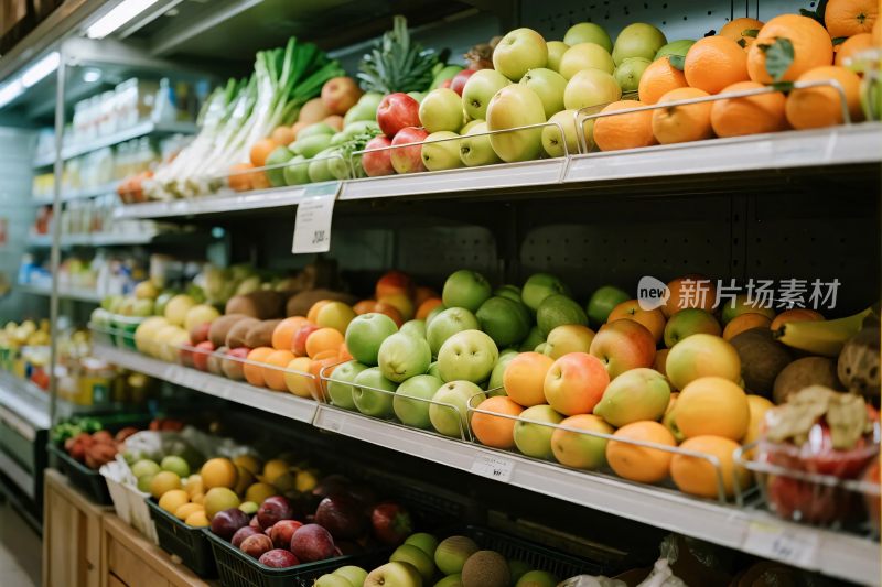 超市果蔬货架陈列