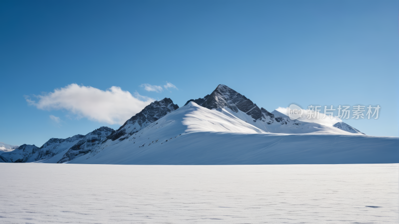 皑皑白雪景色高清风景图片