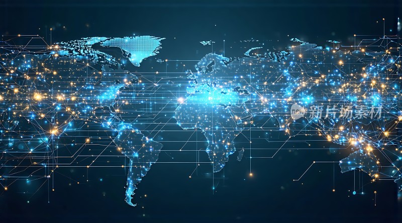 全球网络连接图