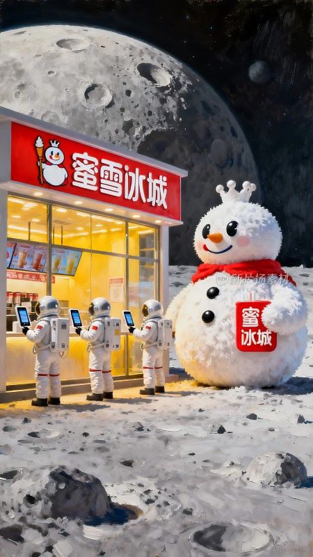 蜜雪冰城月球店