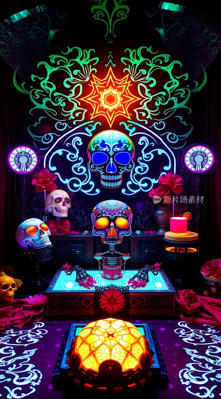 霓虹骷髅祭坛