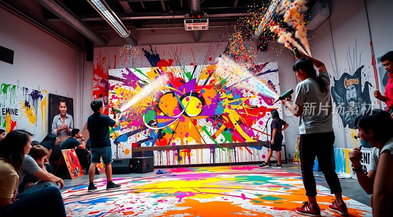 色彩爆炸的艺术盛宴创意与激情碰撞！