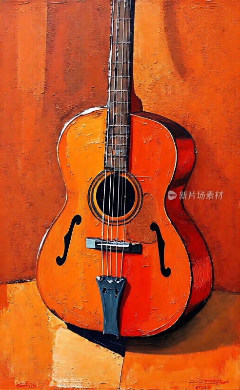 橙红吉他