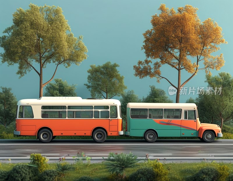 公共交通车辆图