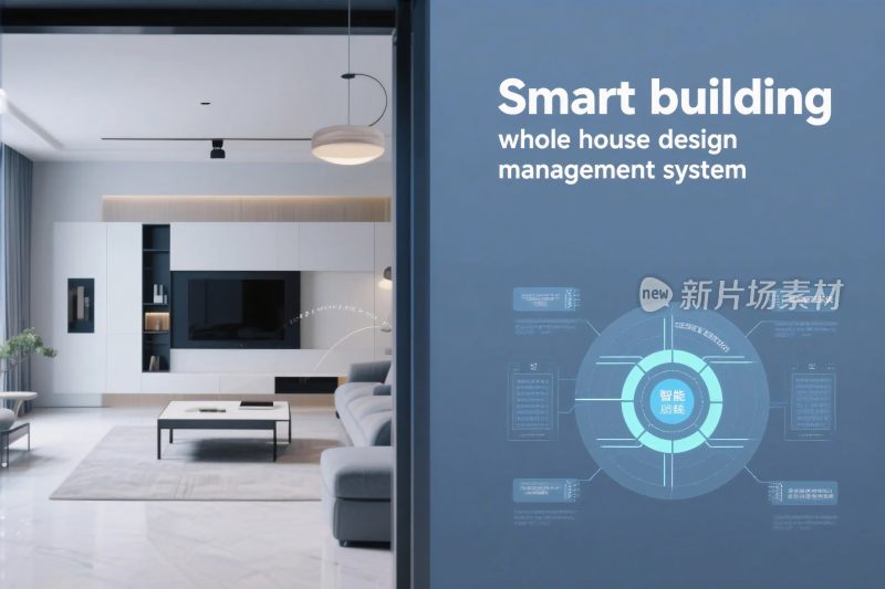智能建筑管理系统宣传图