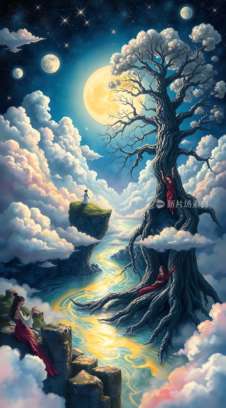 云中树影梦幻仙境