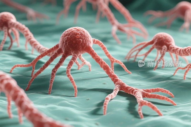 微观细胞微生物图