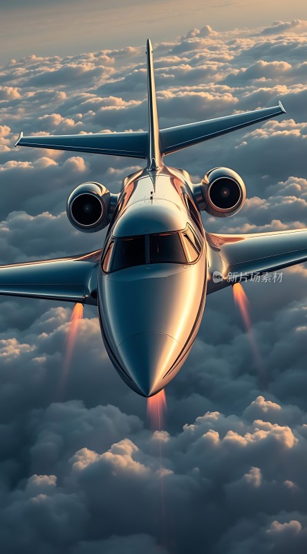 银翼翱翔云海间