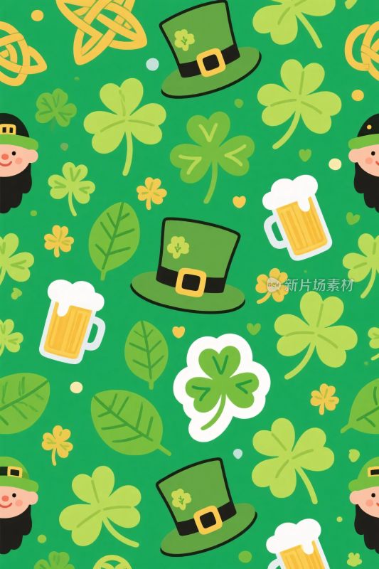 圣帕特里克节插画