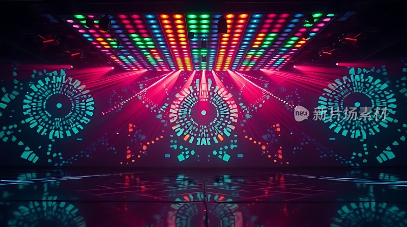 霓虹灯光秀舞台
