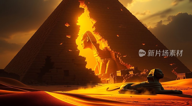 古埃及秘境探秘狮身人面像与金字塔之谜