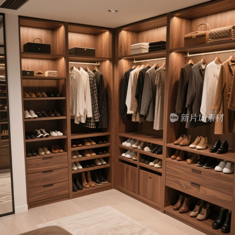 现代衣柜储物空间