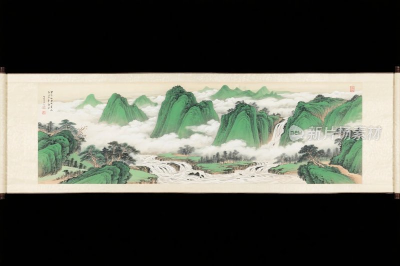 中国传统山水国画图