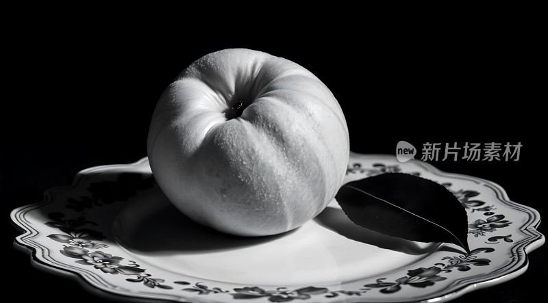 静物之美苹果与叶子