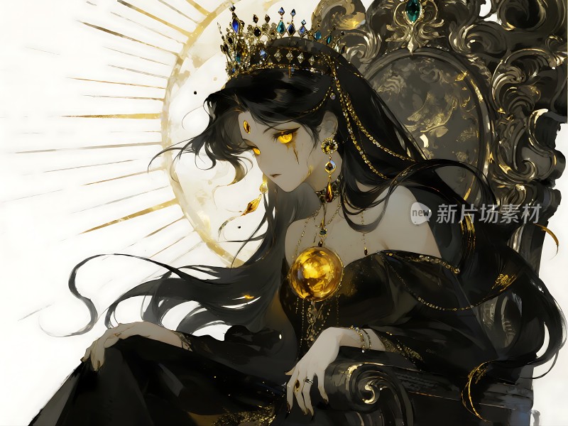 金色皇冠下的神秘女王