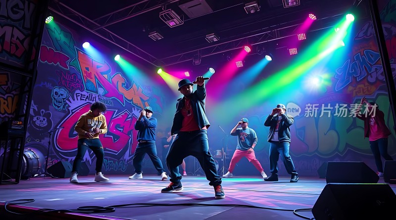 舞台上的活力街舞表演