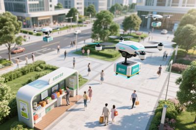 未来智能城市配送场景 未来智能城市配送场景