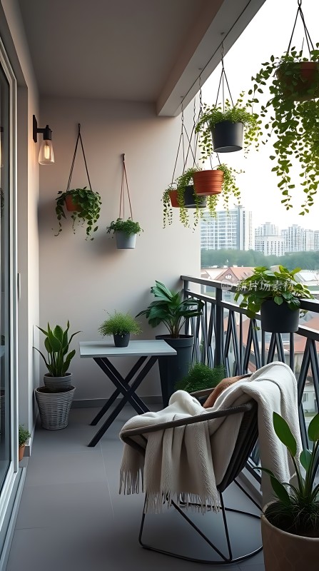 阳台绿意盎然休闲放松好去处