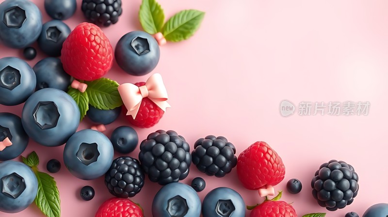 蓝莓覆盆子黑莓水果