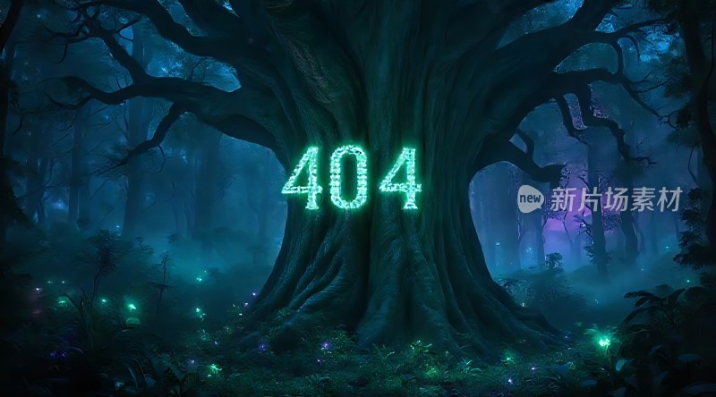 迷雾森林中的神秘大树