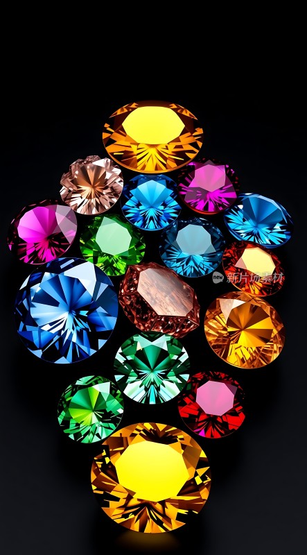 多彩宝石闪耀夺目