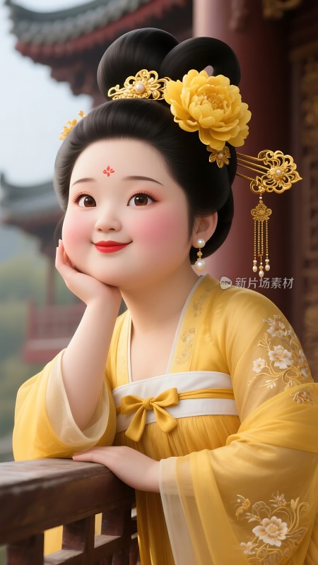 汉服佳人优雅端庄