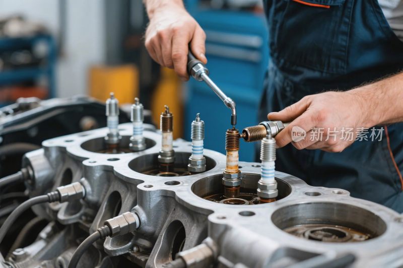 汽车引擎维修场景