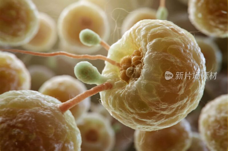 微观生物细胞图