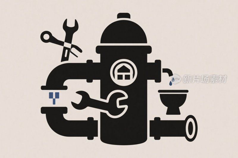 消防工具装置插画