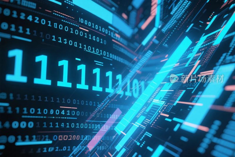 数字科技数据背景