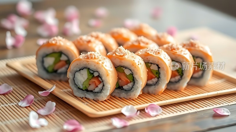 新片场素材 寿司拼盘