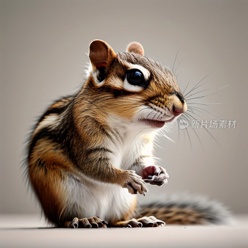花栗鼠露齿萌态