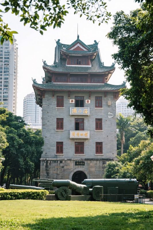 古塔历史遗迹景观